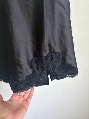 Princess Polly Black Babydoll Slip Dress thumbnail 4