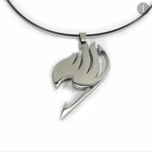 Silver Tone & Black Fairy Tail Necklace thumbnail 2