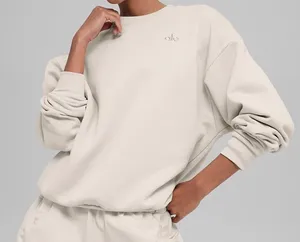 Alo Yoga Accolade Crew Neck Pullover Bone S thumbnail 1