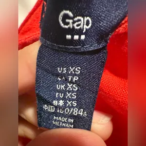 GAP Vibrant Red Sleeveless Open Back‎ Dress Size XS thumbnail 4