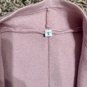 Pocketed pink long cardigan size thumbnail 2