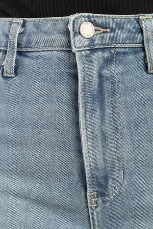 Just Black Denim Truly Cool Light Wash Ribcage Straight Leg Jeans thumbnail 5