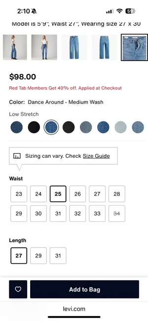 Levi’s Ribcage Straight Ankle Jeans thumbnail 6