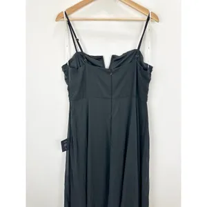 Lulus Sweeney Black Sleeveless Maxi Dress Side lit Chiffon Formal XL NWT thumbnail 8