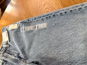 Aeropostale high-rise baggy jeans medium wash 000 NWT thumbnail 7