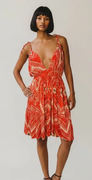 Womens Vibrant AREA Stars Flowy Summer Dress OS thumbnail 1