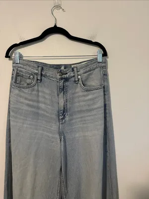 Rag and Bone Sofie Full Length High Rise Wide Leg Jeans Sz 27 thumbnail 3