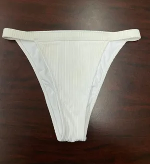 PINK Victoria’s Secret White High Waist Mini Bikini Size X-Small thumbnail 1