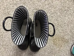 stella's boutique Black Rain Boots thumbnail 2