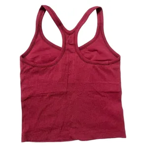 Lululemon Women's Ebb to Street Tank Berry Red Ribbed Racerback Size‎ 6 thumbnail 6