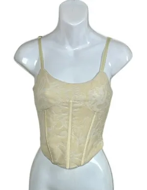 Tiger Mist Yellow Corset Top size S thumbnail 1