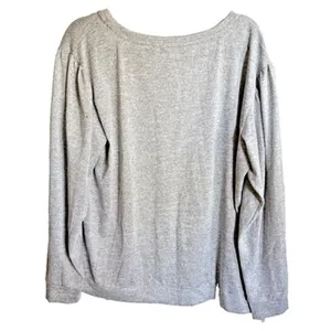 One World Womens Top XL Gray Beaded‎ Bling Candy Canes Bow Holiday Blouse thumbnail 7