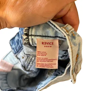 REVICE color block jeans thumbnail 3