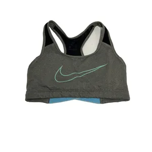 Nike Dri Fit Racerback Sports Bra Women's size Small‎ Gray /Blue thumbnail 2