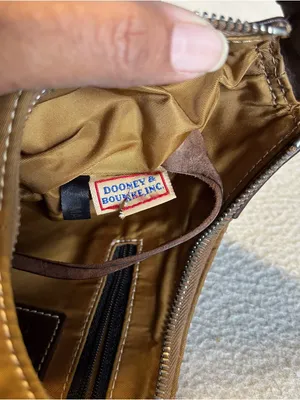 Dooney & Bourke Wayfarer Brown Canvas Nylon Hobo Shoulder Bag thumbnail 10