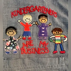 Vintage BAW Athletic Wear XL Embroidered Teacher Kindergartner Long Sleeve Shirt thumbnail 4