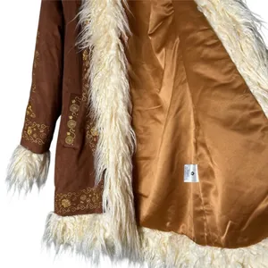 HIPPIE SHAKE HEROES Breaking Hearts Penny Lane Coat - Brown and Gold thumbnail 9