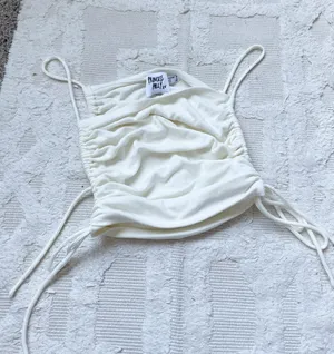 Cinched Side Tie Adjustable Crop Top thumbnail 2