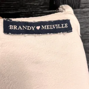 Brandy Melville‎ Tank Top Womens One Size White Tie Back Cropped Boho Festival thumbnail 6