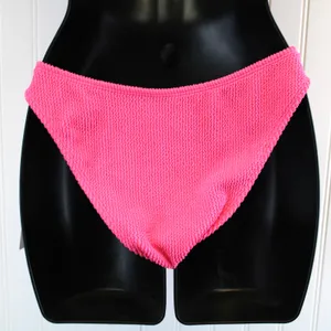 NEW Good American Always Fits Good Waist Cheeky Bikini Bottom‎ Bright Pink thumbnail 3