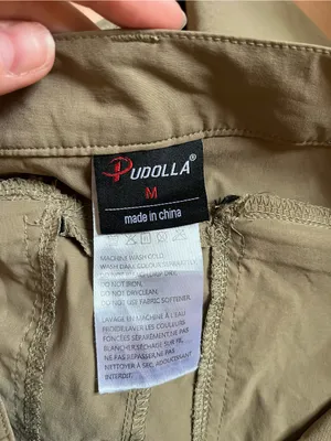 Women's Taupe Cargo Utility Pants with Zip Pockets thumbnail 6