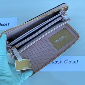 Michael Kors Powder Blush Multi Travel Continental Wristlet thumbnail 6