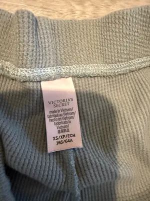 Blue Waffle Knit Victoria’s Secret Pajama Shorts Women XS thumbnail 3