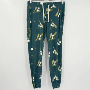 Lates Womens‎ Berries Print Modal Blend Lounge Sleepwear Pajama Set Size S Green thumbnail 5