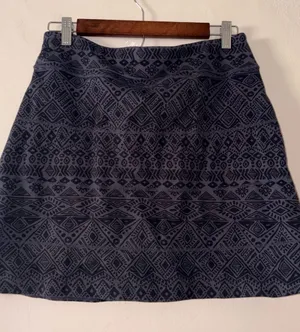 Athleta Geometric Print Athletic Skort Size Small Grey Activewear thumbnail 1