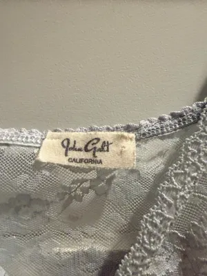 Brandy Melville Lace Camisole in Pale Blue thumbnail 3
