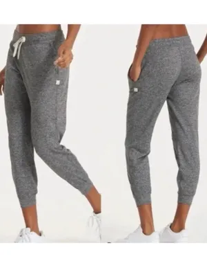 Vuori Women's Performance Joggers-DreamKnit Grey Heather-Size Large thumbnail 2