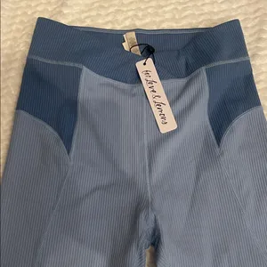 For love and lemons two toned blue workout pants thumbnail 2