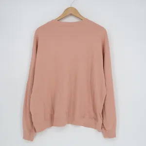 H&M Divided Sweatshirt Womens XL Pink Cotton Love Embroidered Crew Neck Pullover thumbnail 6