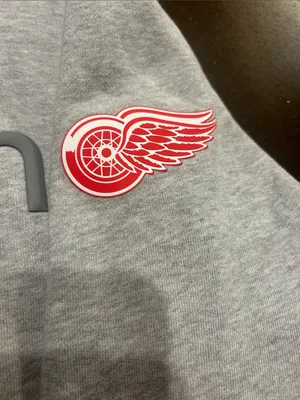 lululemon athletica Light Gray Hoodie with Detroit Red Wings sleeve thumbnail 2