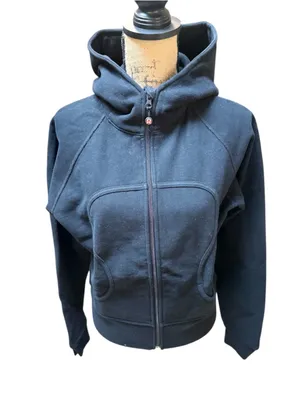 Lululemon Scuba Hoodie with Pink Lululemon Logo Lined Hood Size 12 (21” PTP) thumbnail 3
