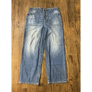 Veronica‎ Beard Crosbie High Waist Crop Wide Leg Jeans in Juno Blue Size 28/6 thumbnail 2