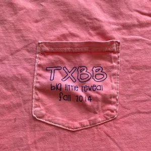 Comfort Colors Bright Orange Texas Bluebonnets Big Little T-Shirt Unisex Large thumbnail 5