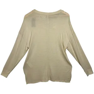 NWT Abercrombie & Fitch Soft AF Cozy Tan Knit Henley Pullover Sweater Size Large thumbnail 3