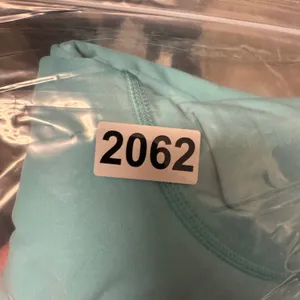 2062 | Nike Fit Dry Womens L Aqua Mock Neck Long Sleeve Athletic Top 254805 thumbnail 10