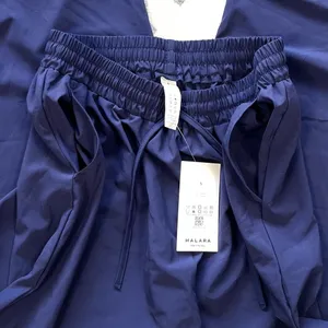 Breezeful High Waisted Drawstring Side Pocket Split Hem Joggers Small thumbnail 11