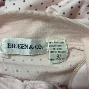 Eileen & Co Top Polka‎ Dot Pink Mock Neck Button Front Henley Small Preppy Retro thumbnail 7