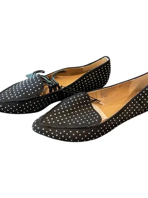 Time & True Flats Studded Women 10 Black Dressy Slip On Casual Pointed Toe thumbnail 3