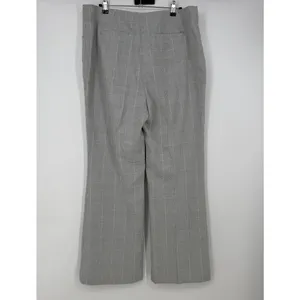 DKNY Wide leg Pants Gray Plaid Womens Size 16 thumbnail 2