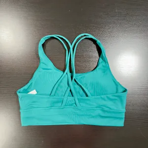 Women’s Dark Green Strappy Sports Bra Size Medium thumbnail 4