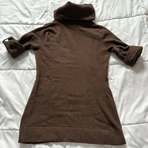 Vintage 80s 90s‎ Womens Size Medium Brown Wool Knit Sweater Holiday Fall Autumn thumbnail 7