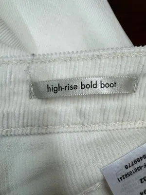 Wrangler High-Rise Bold Boot Cut Cream Corduroy Pants Size 18x32 thumbnail 7