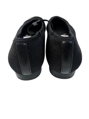 Zara Black Pointed Toe Knit Ballet Flats with Cap Toe thumbnail 5