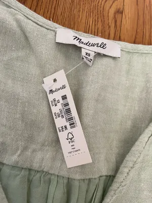 Madewell Sophie mint mini dress size XS nwt thumbnail 7