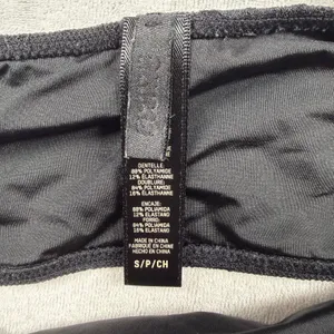 SKIMS Black Lace Bandeau Bralette Adjustable Straps Size Small thumbnail 3