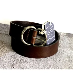 NWT Amsterdam Heritage Vicky Brown Leather Belt NEW- Sz 85 (33.4) INCHES thumbnail 2